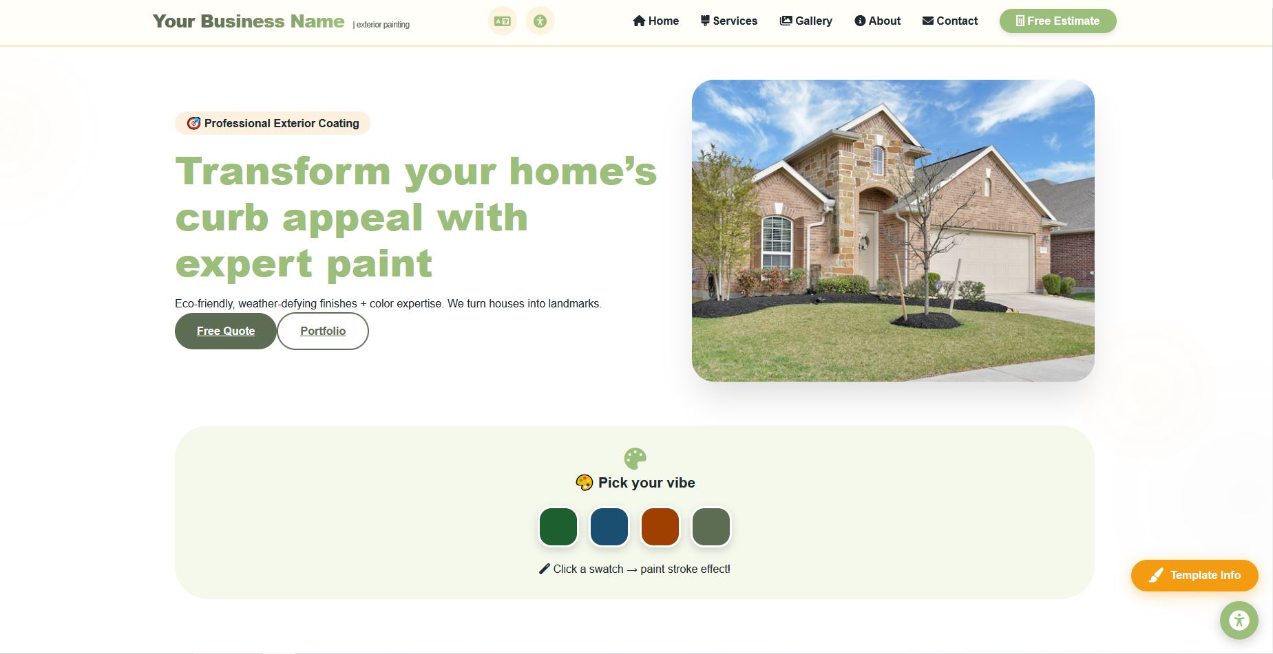 House Paint Business — Home Painting template